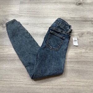 Old Navy Girls Ballerina Jeggings Blue‎ Denim Jeans Built-In Tough Size 6